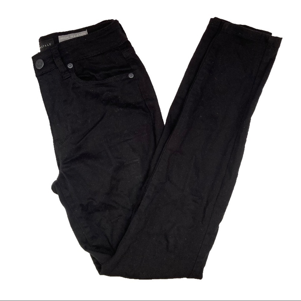 Aeropostale High Waisted Jegging Jeans Black 2 *